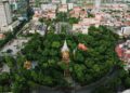 Aerial view of wat phnom doun penh phnom penh cambodia Investing in Cambodia